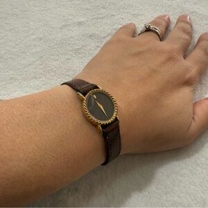 Vintage Seiko 16-5199 Two-Hand Women's Rope Border Watch